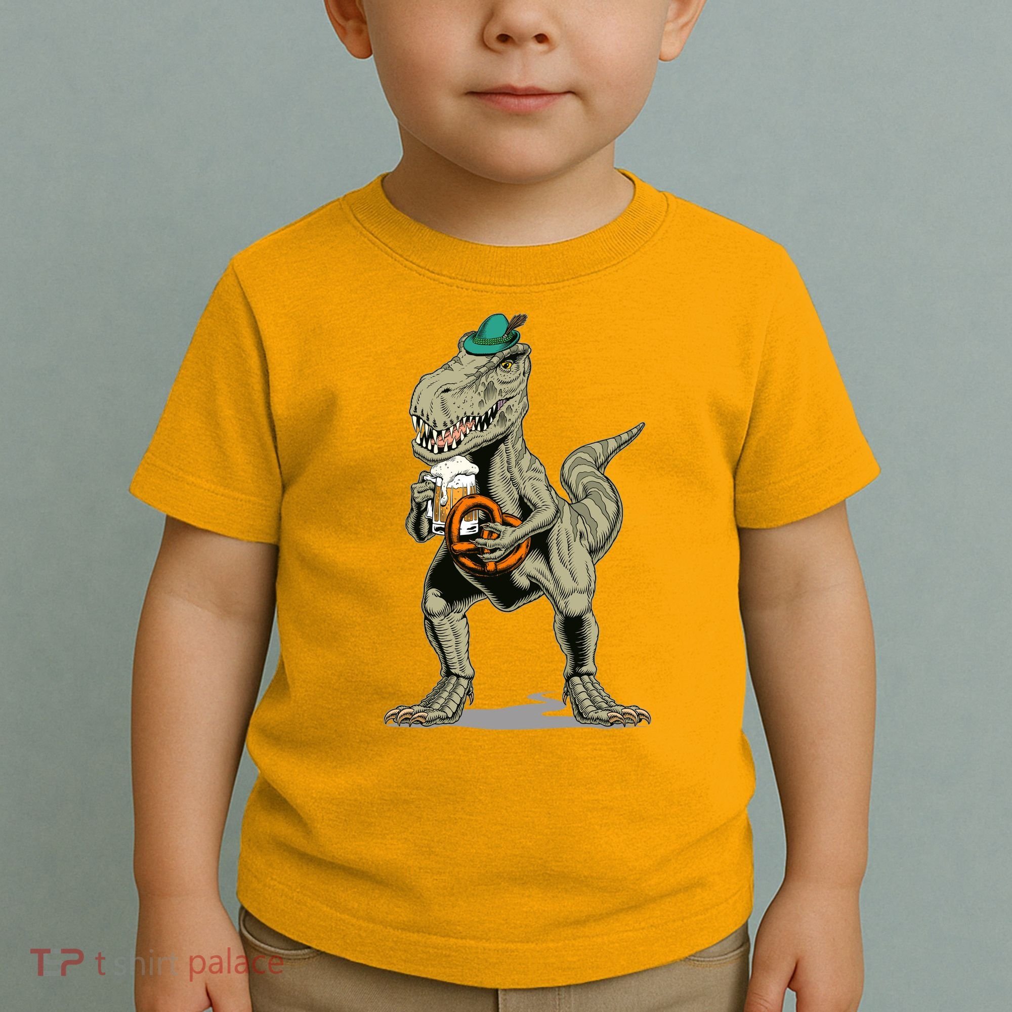 Funny Oktoberfest Tyrannosaurus Rex T Rex Dinosaur Toddler T-Shirt