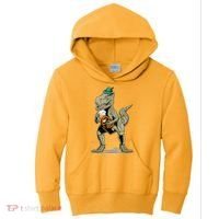 Funny Oktoberfest Tyrannosaurus Rex T Rex Dinosaur Kids Hoodie thumb 0