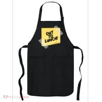 Funny Out To Lunch Taped Note Apron thumb 0