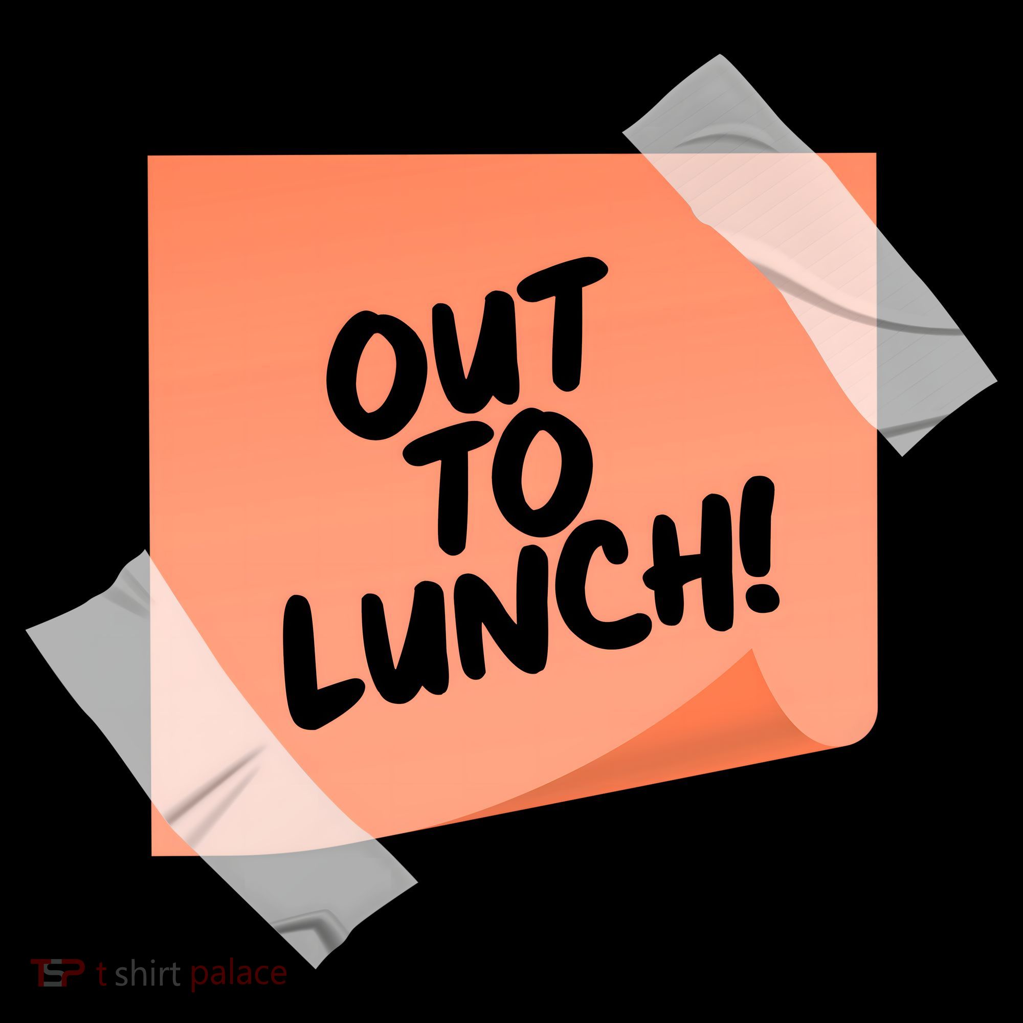 Funny Out To Lunch Taped Note Coffee Mug
