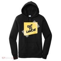 Funny Out To Lunch Taped Note Women's Hoodie thumb 0
