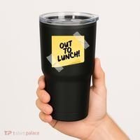Funny Out To Lunch Taped Note Tumbler thumb 2