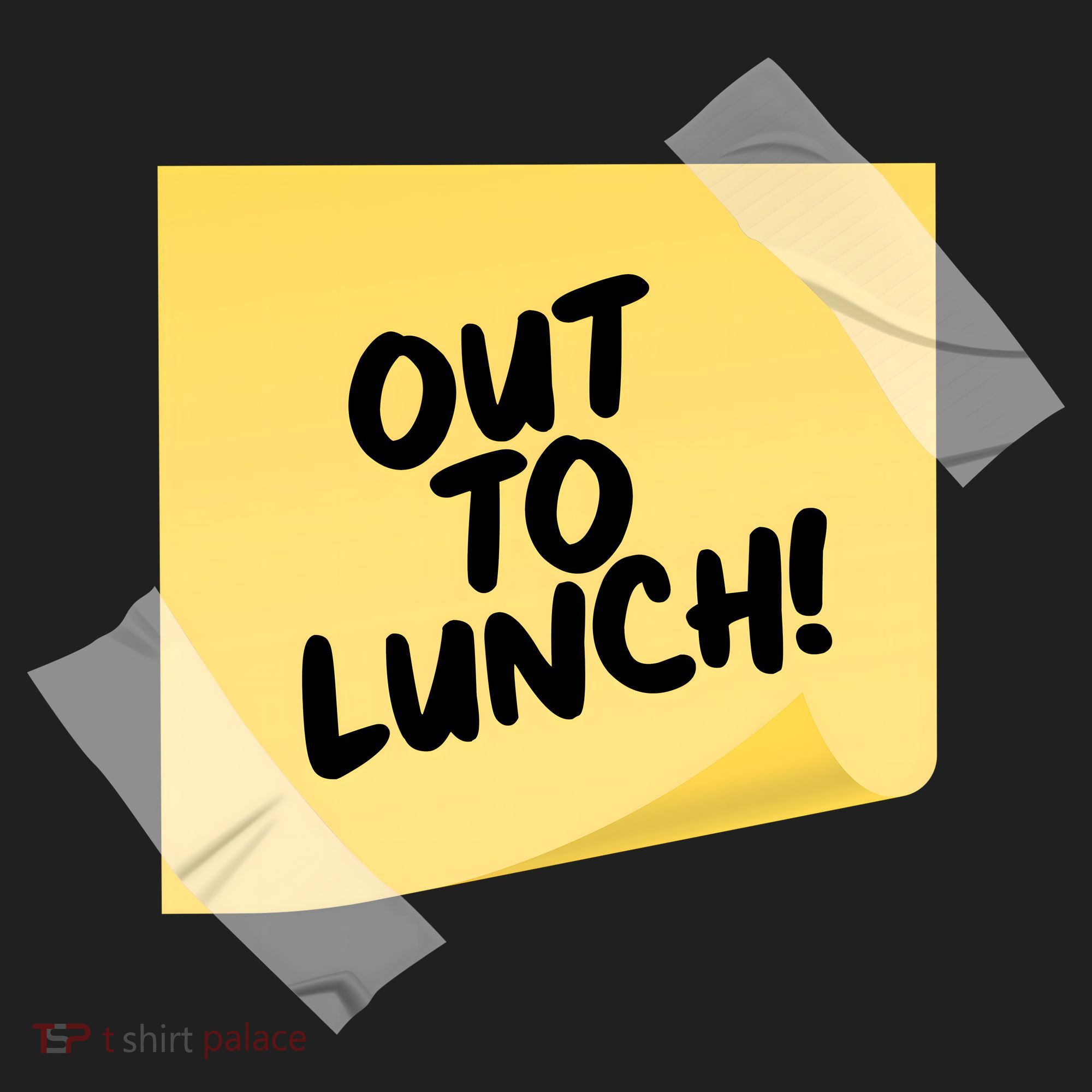 Funny Out To Lunch Taped Note Tumbler