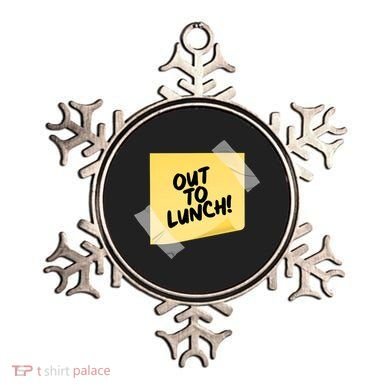 Funny Out To Lunch Taped Note Ornament