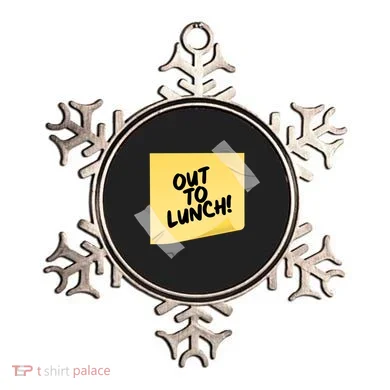 Funny Out To Lunch Taped Note Ornament