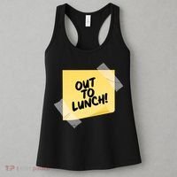 Funny Out To Lunch Taped Note Women's Tank Top thumb 3