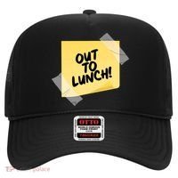 Funny Out To Lunch Taped Note Hat thumb 0