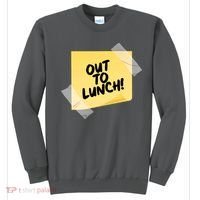 Funny Out To Lunch Taped Note Sweatshirt thumb 0