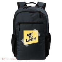 Funny Out To Lunch Taped Note Backpack thumb 0