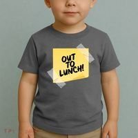 Funny Out To Lunch Taped Note Toddler T-Shirt thumb 2