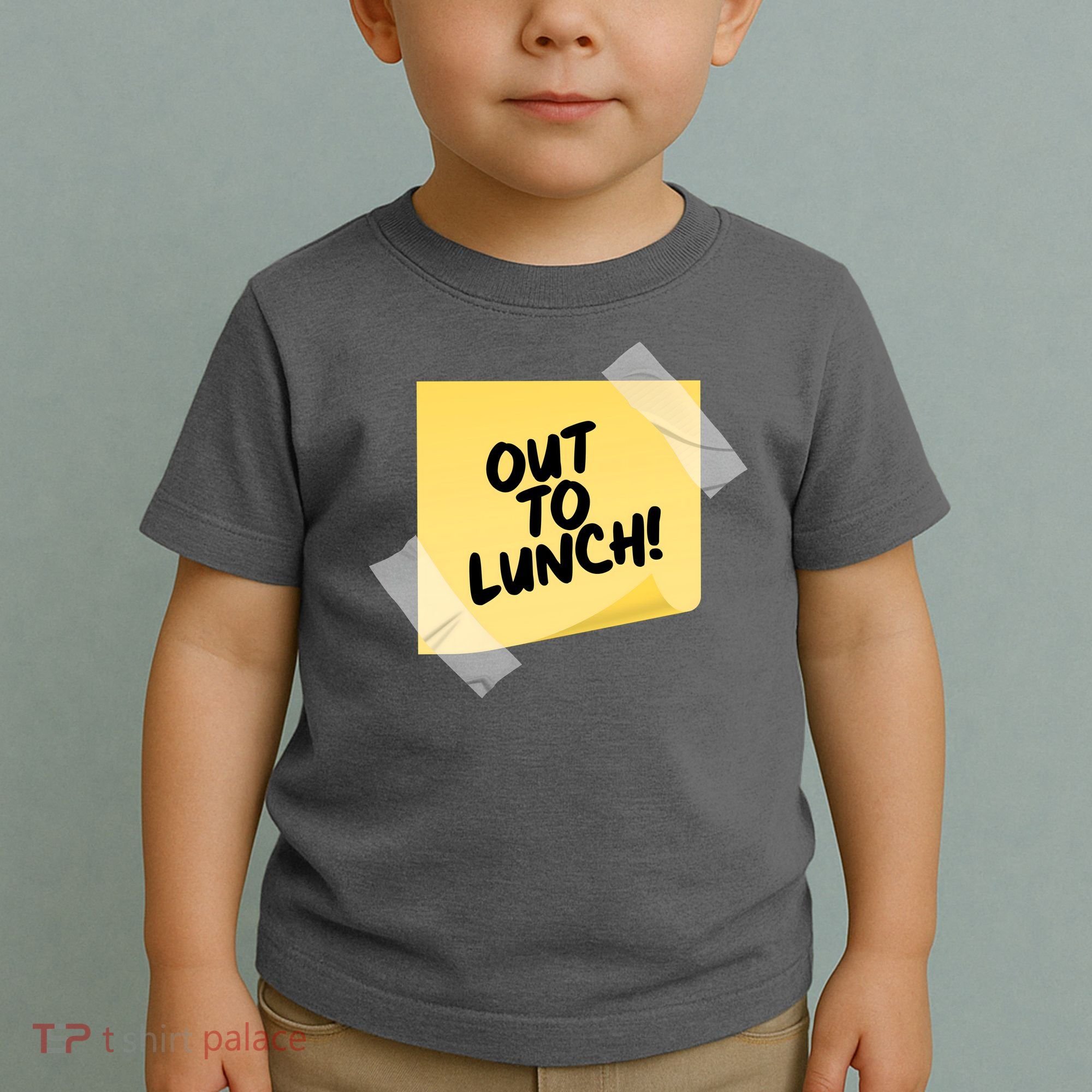 Funny Out To Lunch Taped Note Toddler T-Shirt