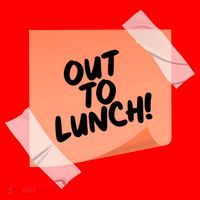 Funny Out To Lunch Taped Note Santa Hat thumb 1