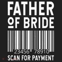 Father Of The Bride Scan For Wedding Marriage Bride Dad Golf Towel thumb 3