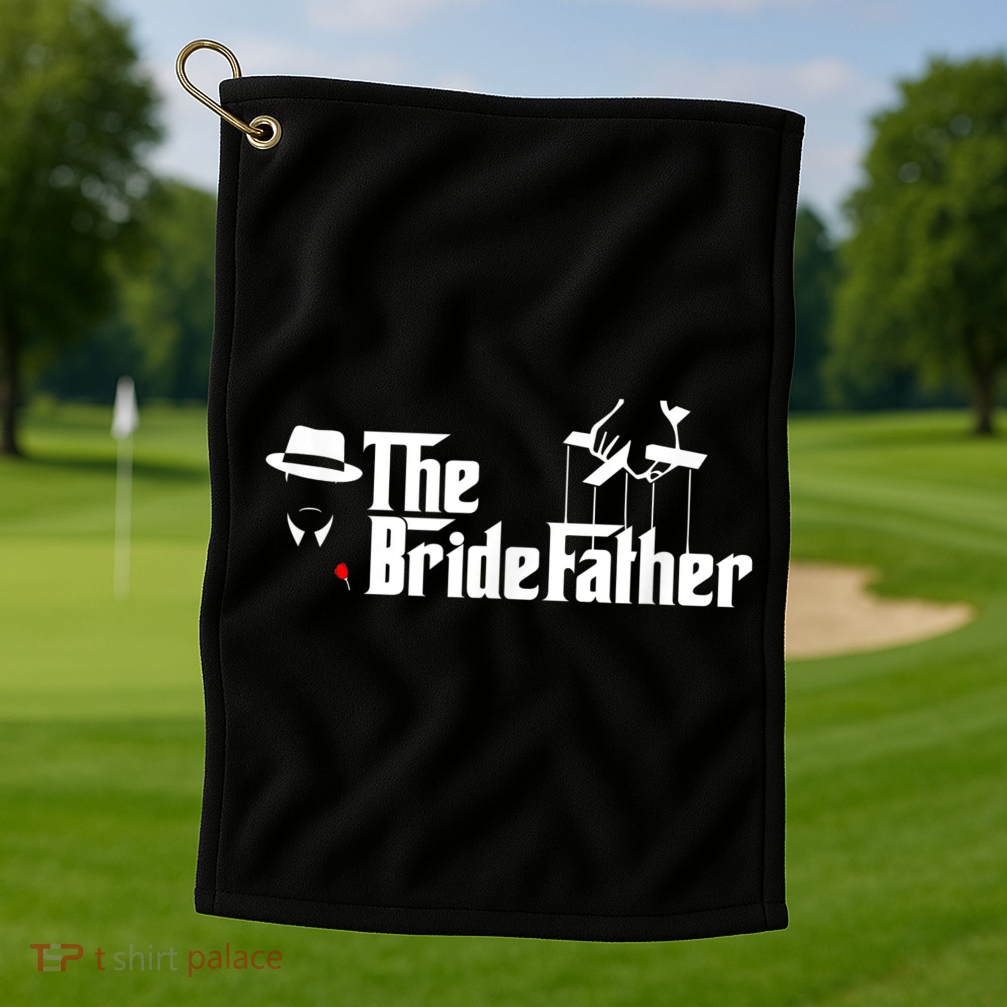 Father Of The Bride The Bridefather Golf Towel