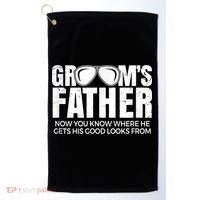 Father Of The Groom Golf Towel thumb 0