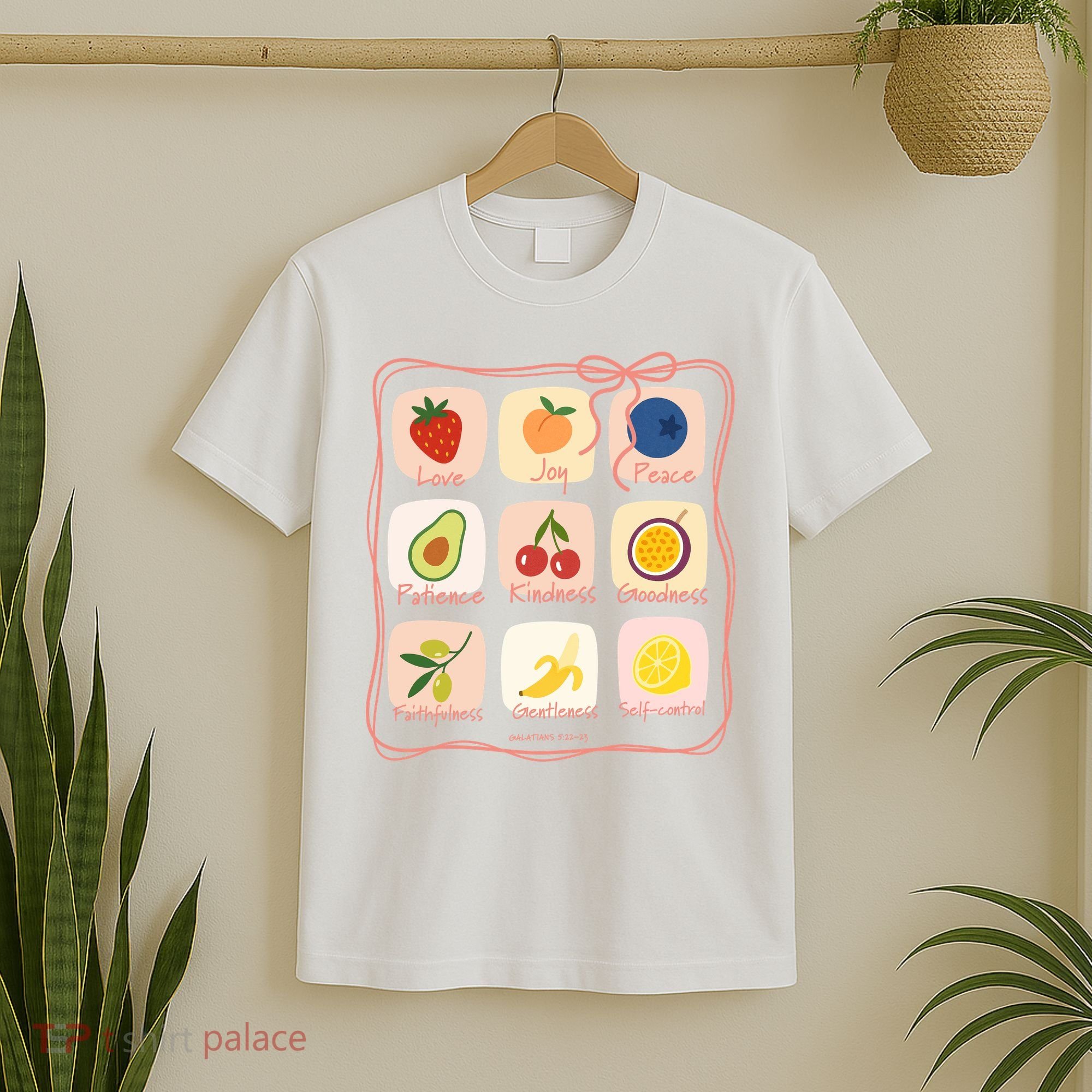 Fruit Of The Spirit Bible Christian Faith Quote T-Shirt
