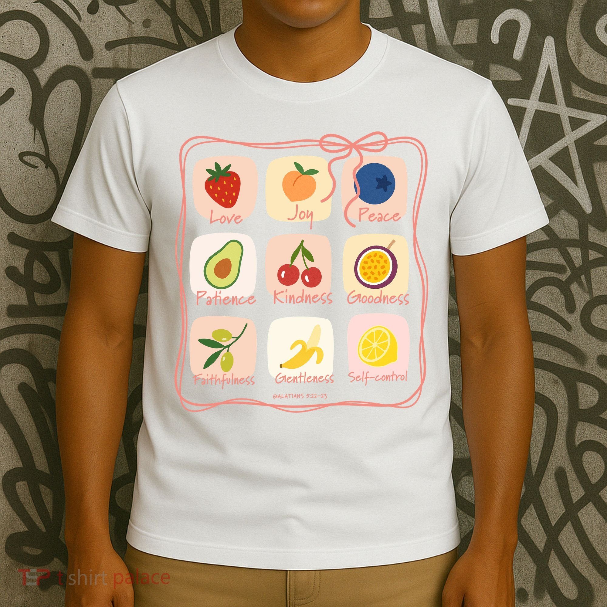 Fruit Of The Spirit Bible Christian Faith Quote T-Shirt