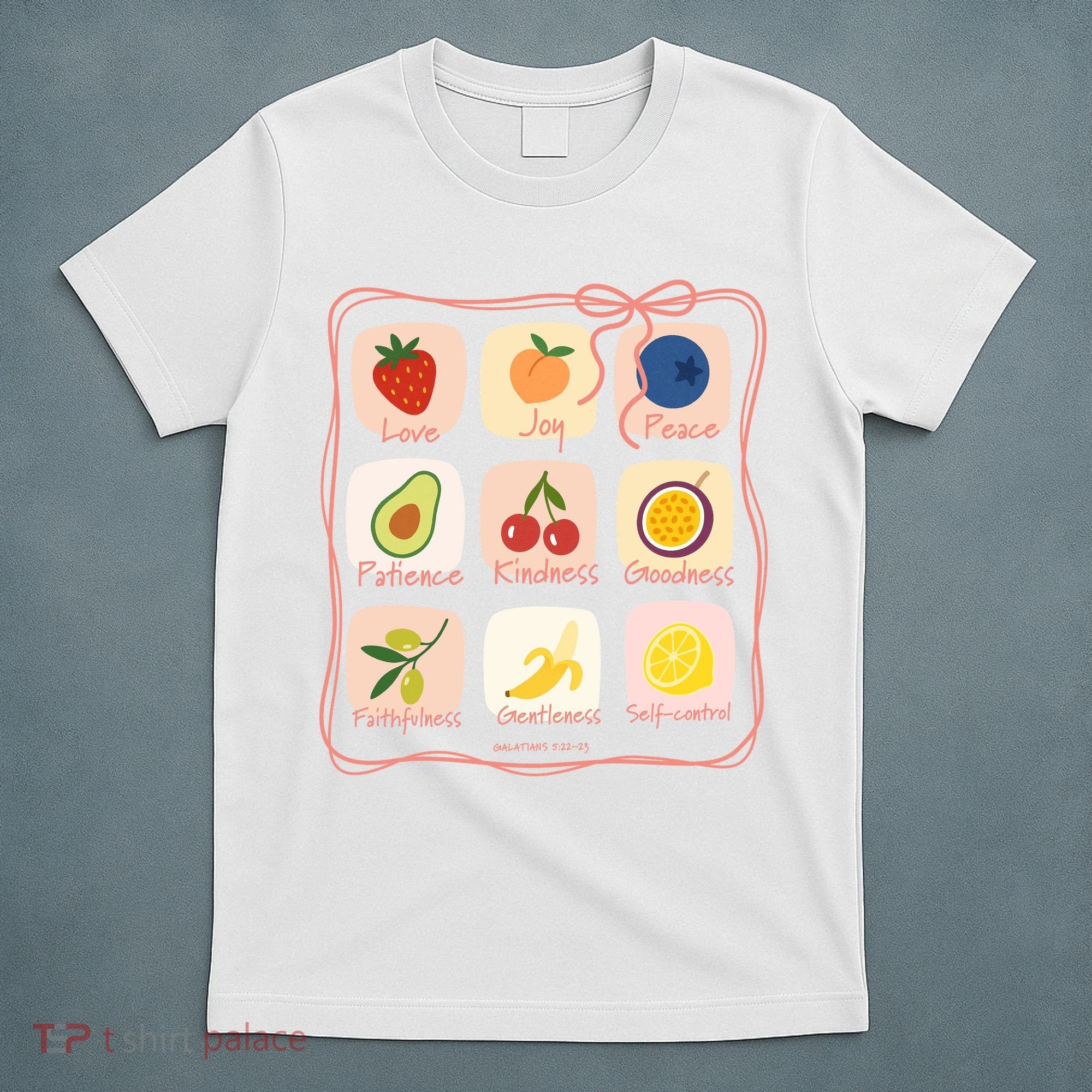 Fruit Of The Spirit Bible Christian Faith Quote T-Shirt