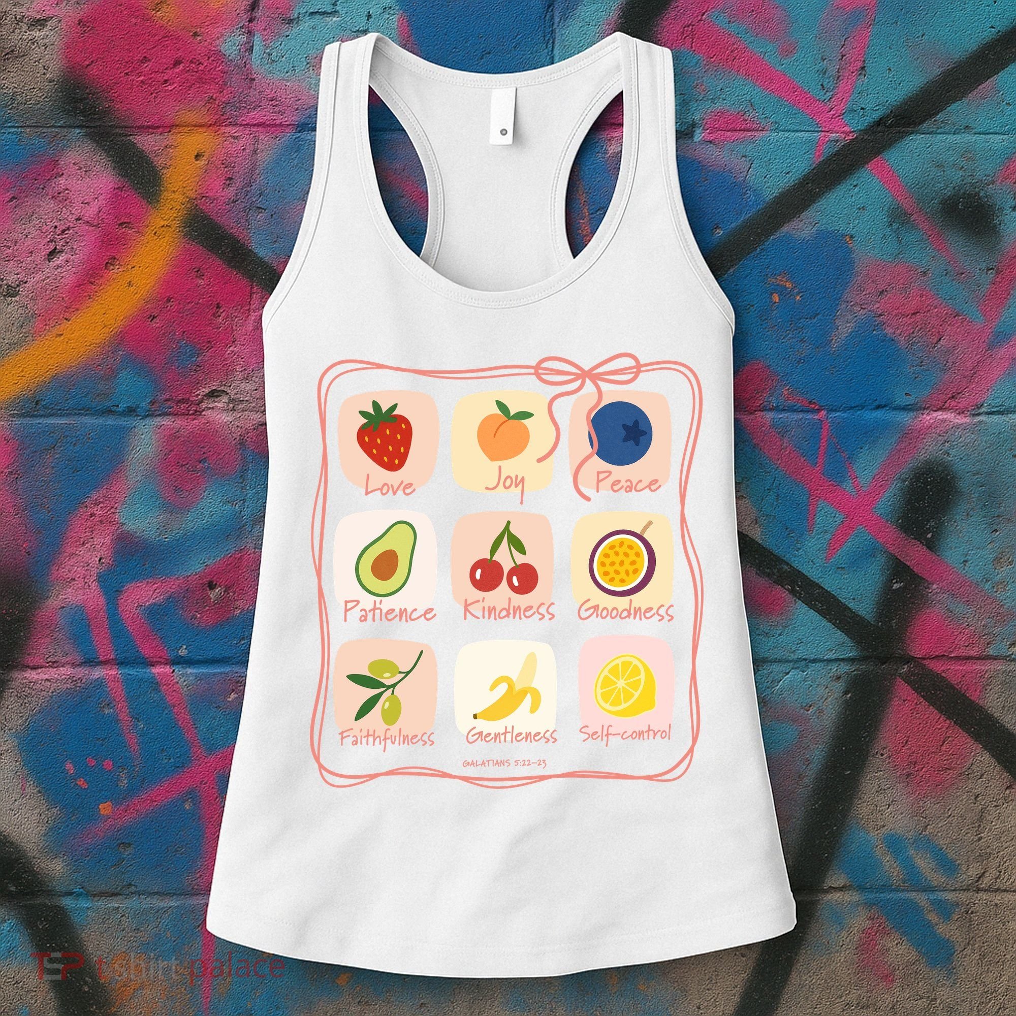 Fruit Of The Spirit Bible Christian Faith Quote Women's Tank Top