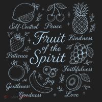 Fruit Of The Spirit Doodle Christian Women's Sweatshirt thumb 2