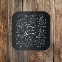 Fruit Of The Spirit Doodle Christian Coaster thumb 0