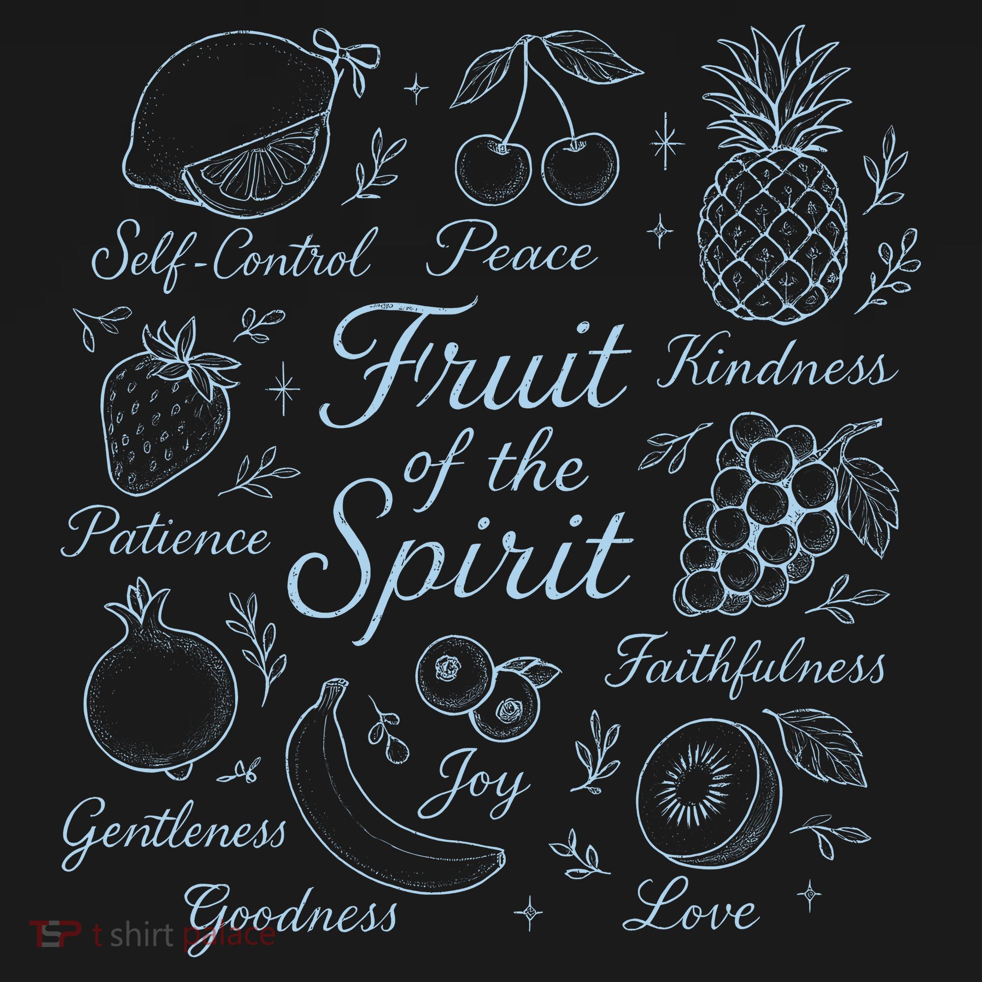 Fruit Of The Spirit Doodle Christian Toddler Hoodie