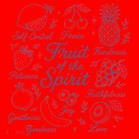 Fruit Of The Spirit Doodle Christian Santa Hat thumb 1