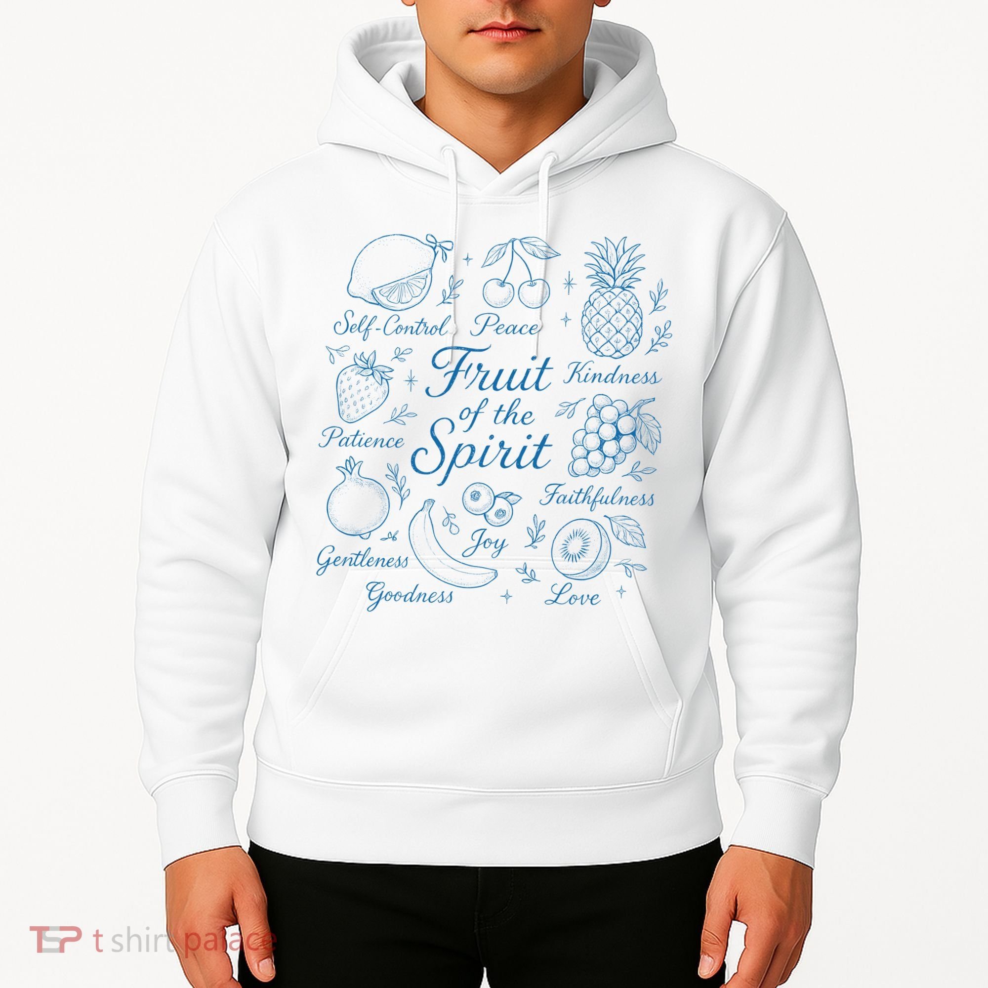 Fruit Of The Spirit Doodle Christian Hoodie