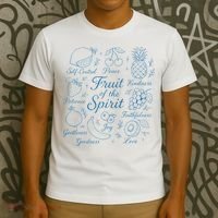 Fruit Of The Spirit Doodle Christian T-Shirt thumb 3