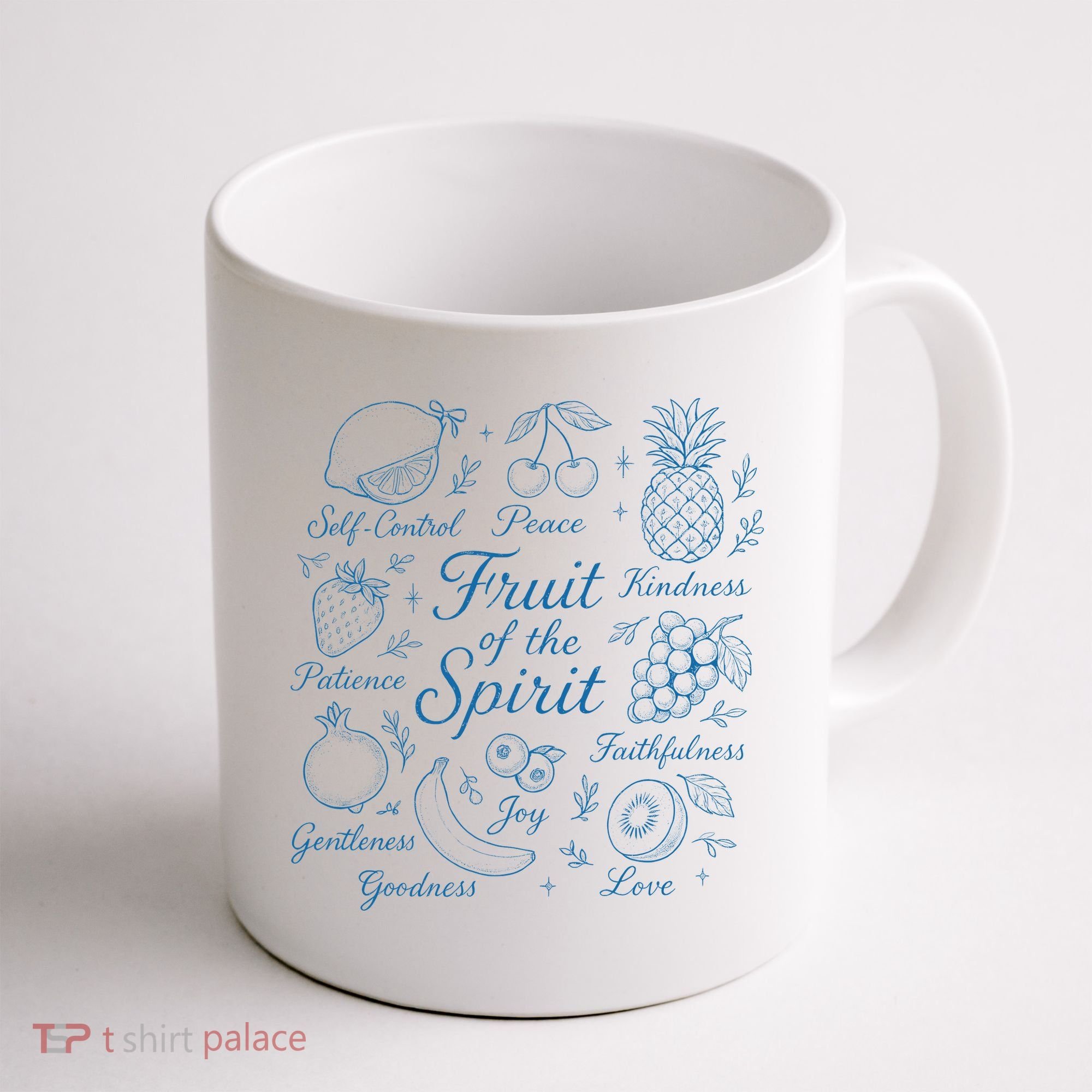 Fruit Of The Spirit Doodle Christian Coffee Mug