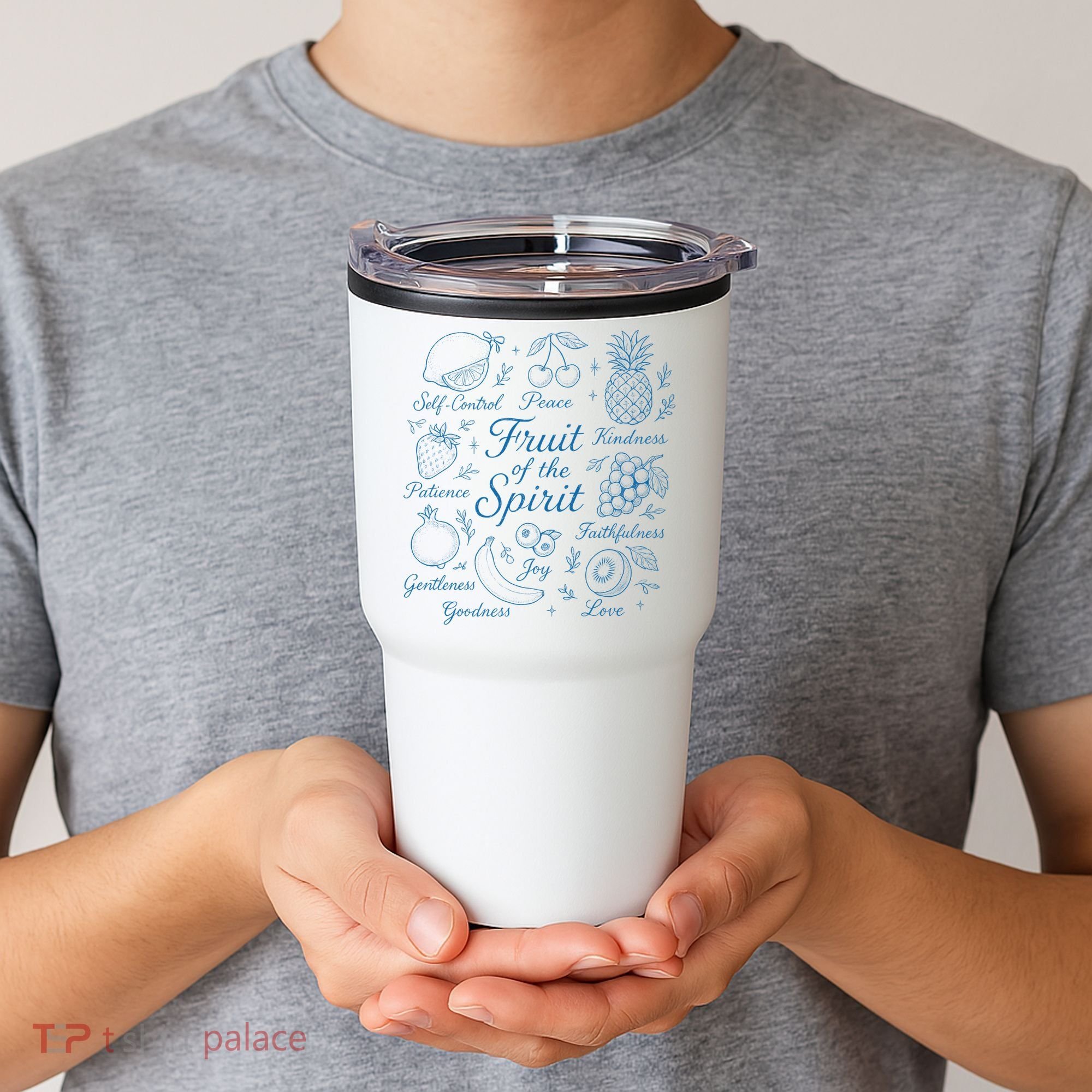 Fruit Of The Spirit Doodle Christian Tumbler