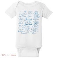 Fruit Of The Spirit Doodle Christian Baby Bodysuit thumb 0