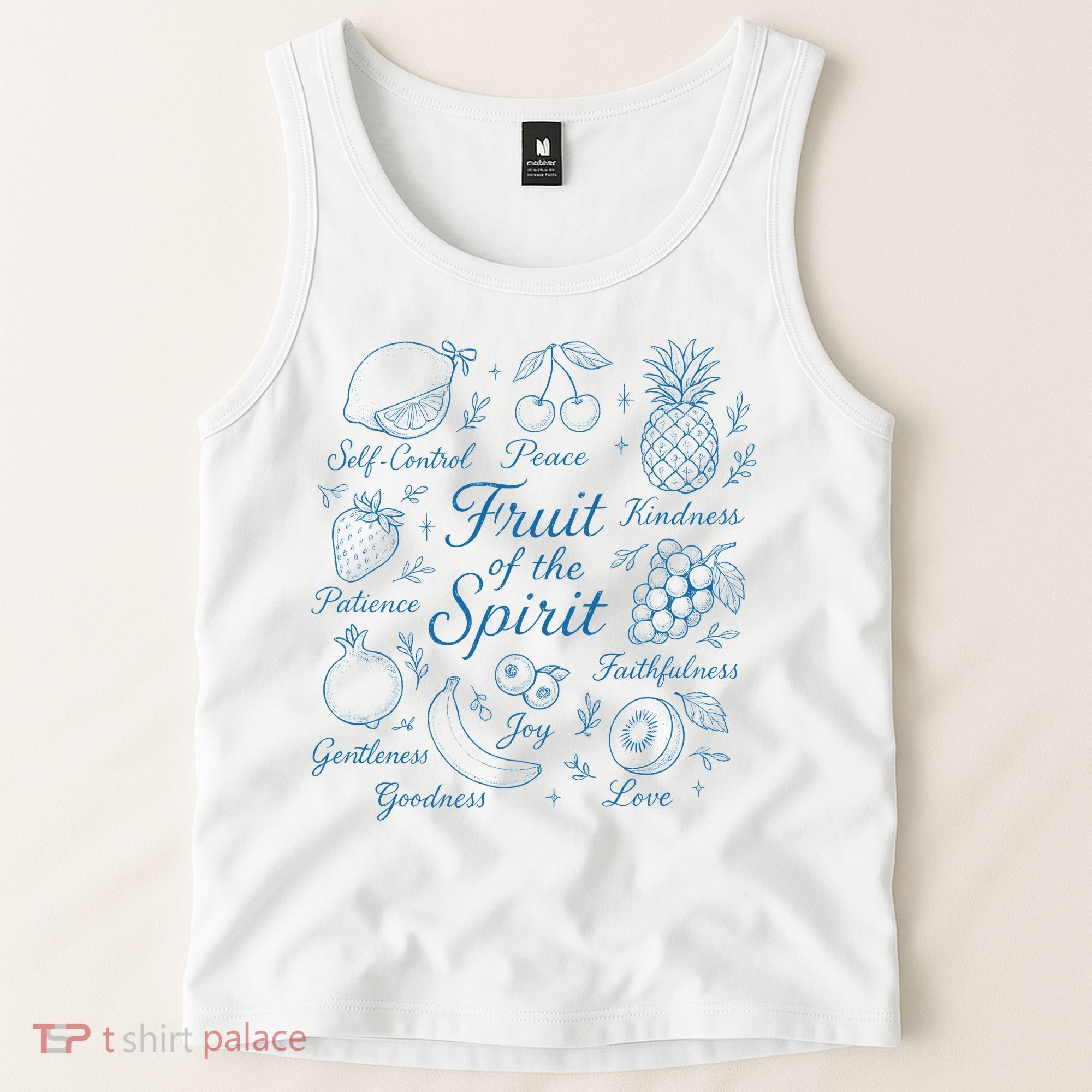 Fruit Of The Spirit Doodle Christian Tank Top
