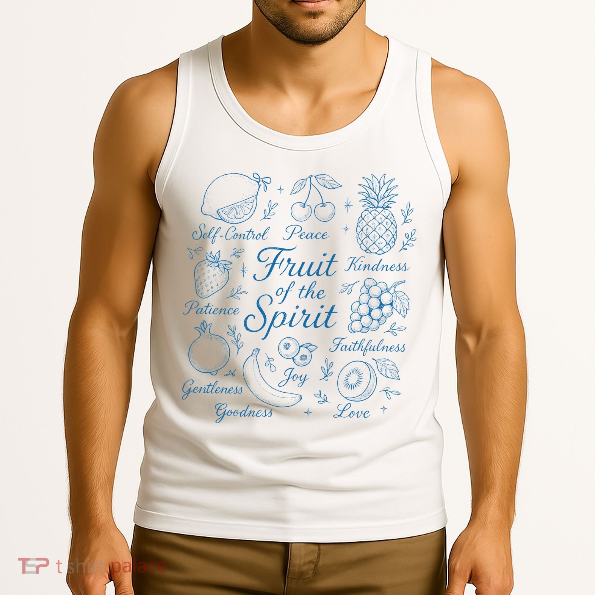 Fruit Of The Spirit Doodle Christian Tank Top