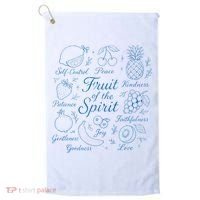 Fruit Of The Spirit Doodle Christian Golf Towel thumb 0