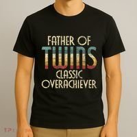 Father Of Twins Twin Dad New Dad Of Twins T-Shirt thumb 3