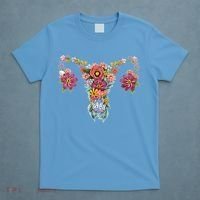 Floral Ovary Uterus Women's Rights Feminist Gift T-Shirt thumb 4