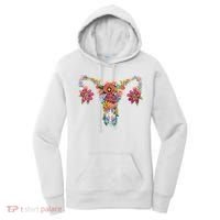 Floral Ovary Uterus Women's Rights Feminist Gift Women's Hoodie thumb 0