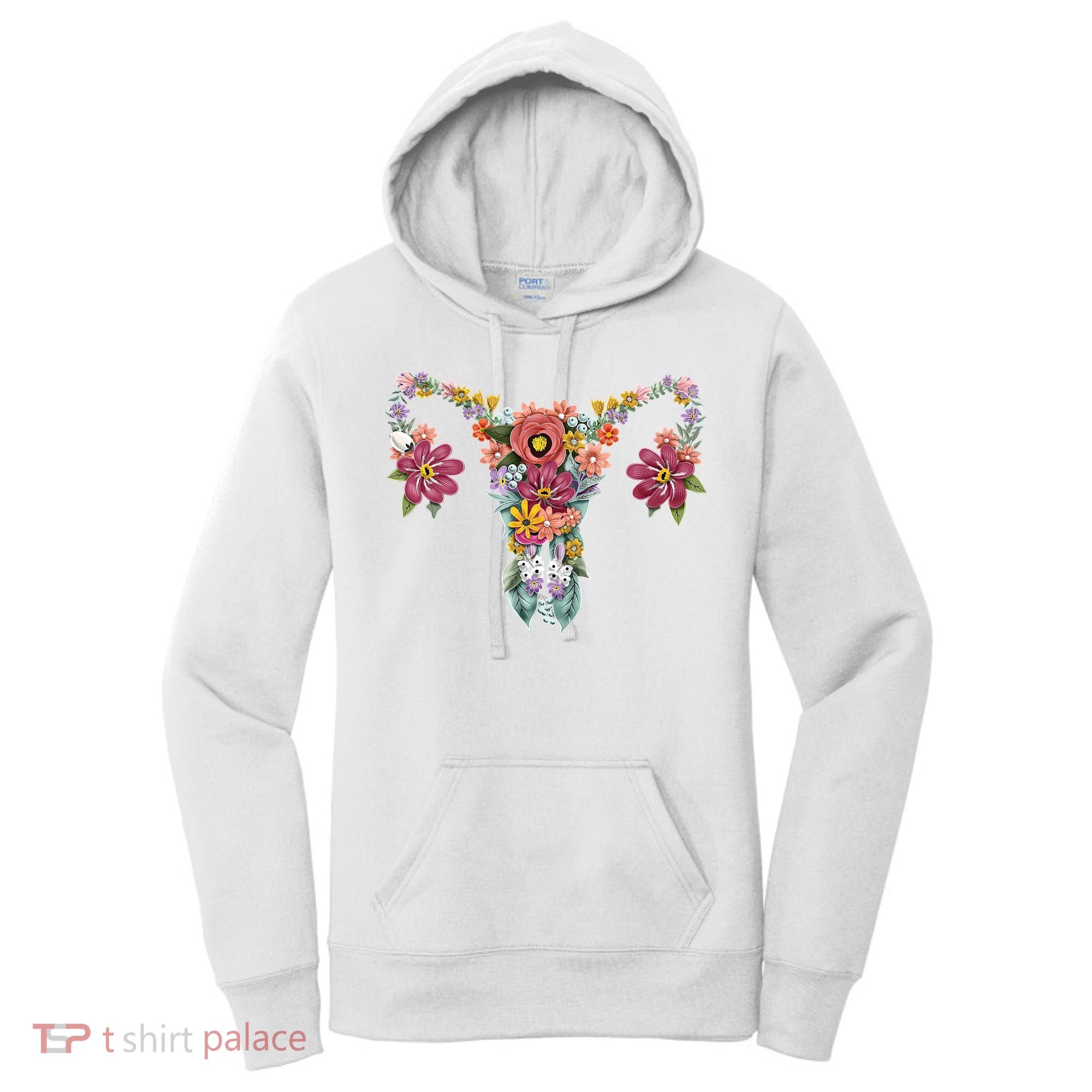 Floral Ovary Uterus Women's Rights Feminist Gift Women's Hoodie