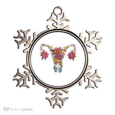 Floral Ovary Uterus Women's Rights Feminist Gift Ornament