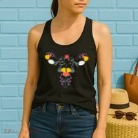 Floral Ovary Uterus Flower Vagina Rights Feminist Women's Tank Top thumb 2