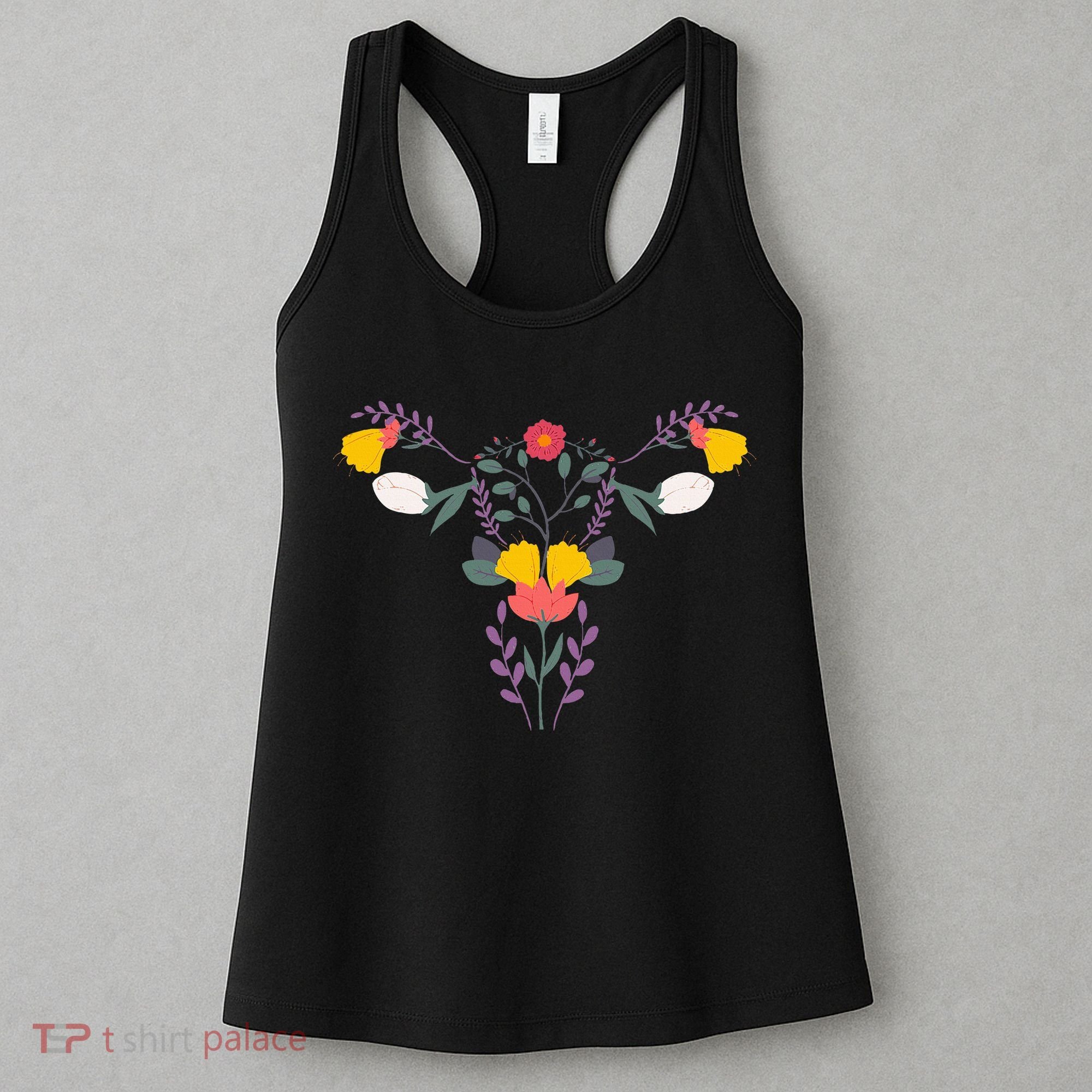 Floral Ovary Uterus Flower Vagina Rights Feminist Women's Tank Top