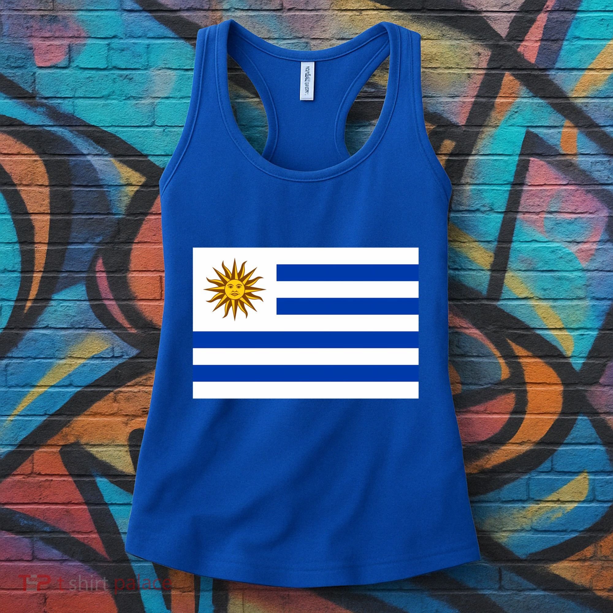 Flag Of Uruguay Proud Patriot Souvenir Patriotic National Gift Women's Tank Top