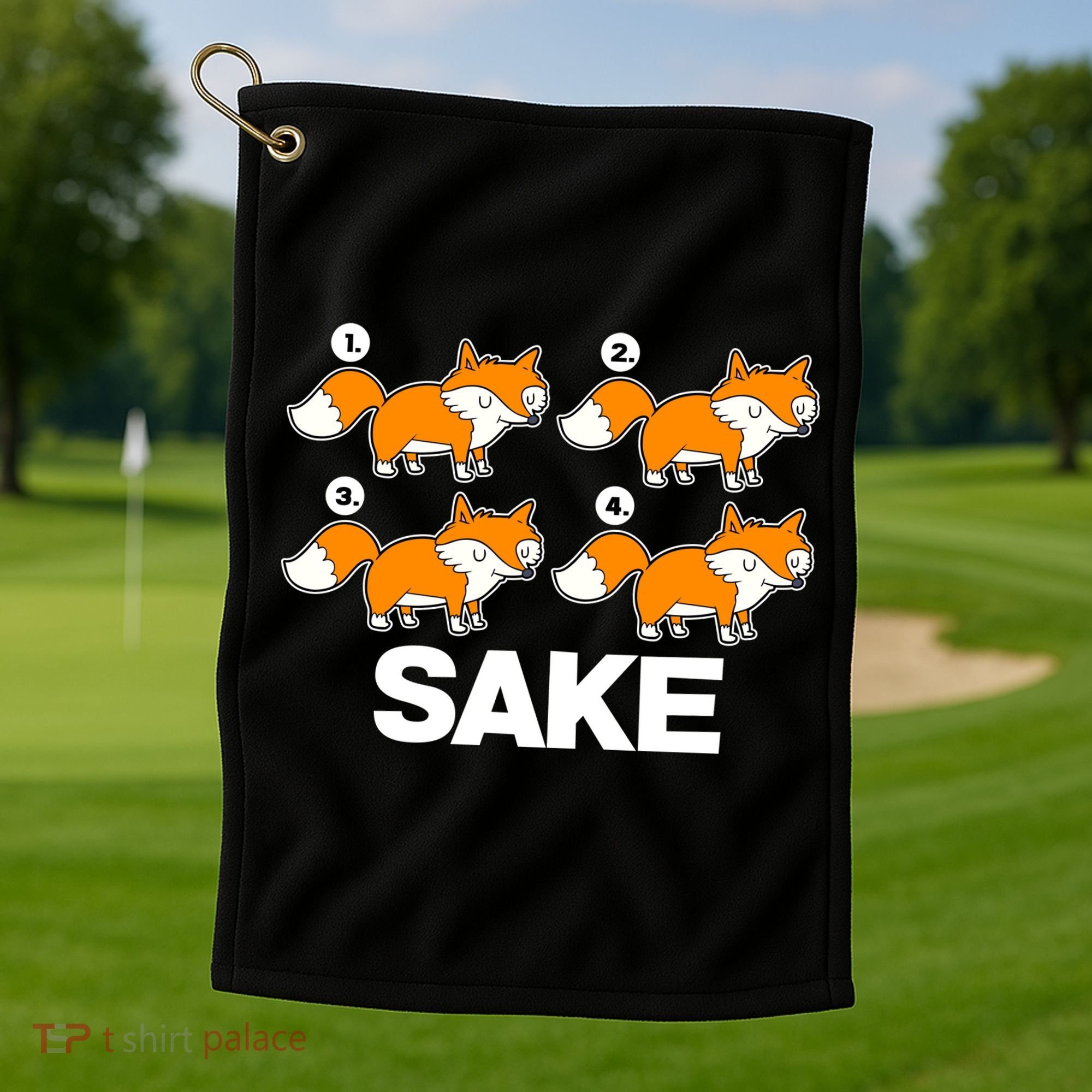 Four Fox Sake Golf Towel
