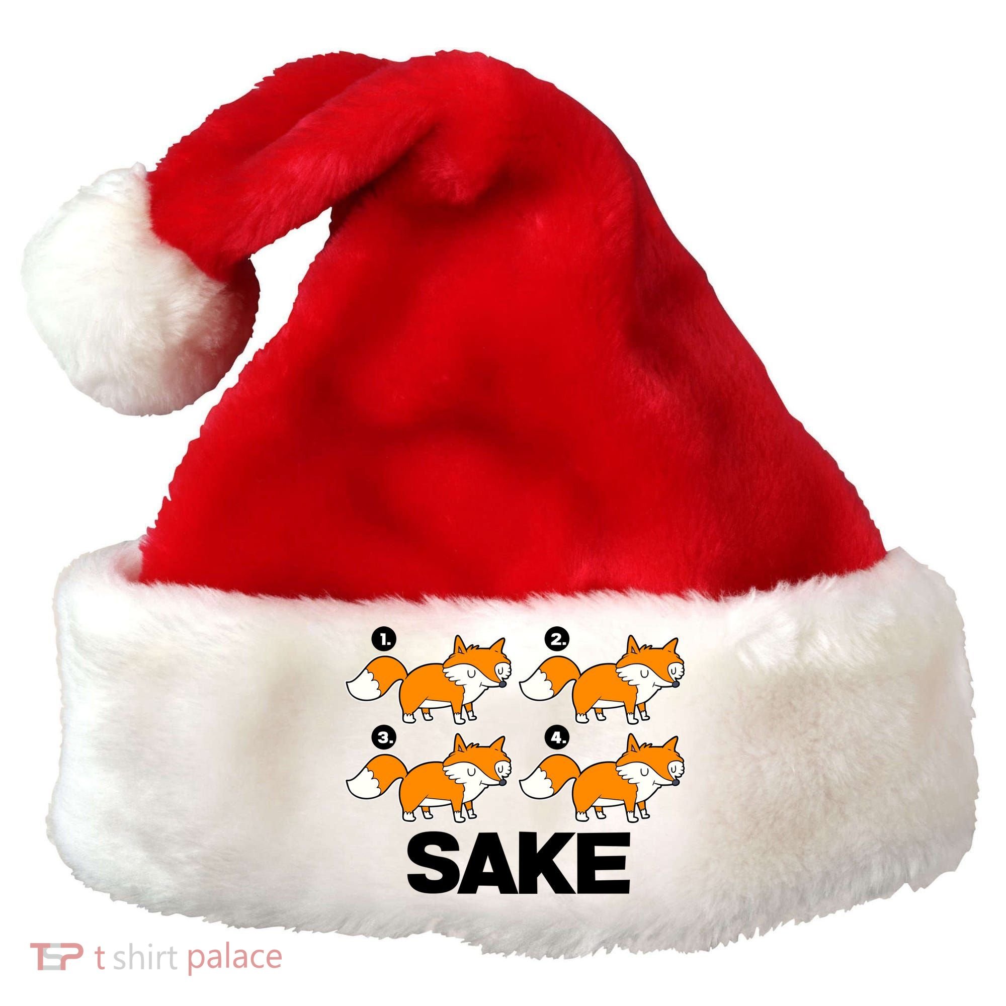 Four Fox Sake Santa Hat