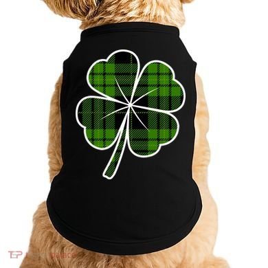 Four Leaf Clover Plaid Doggie Tank