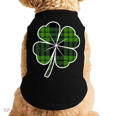 Four Leaf Clover Plaid Doggie Tank