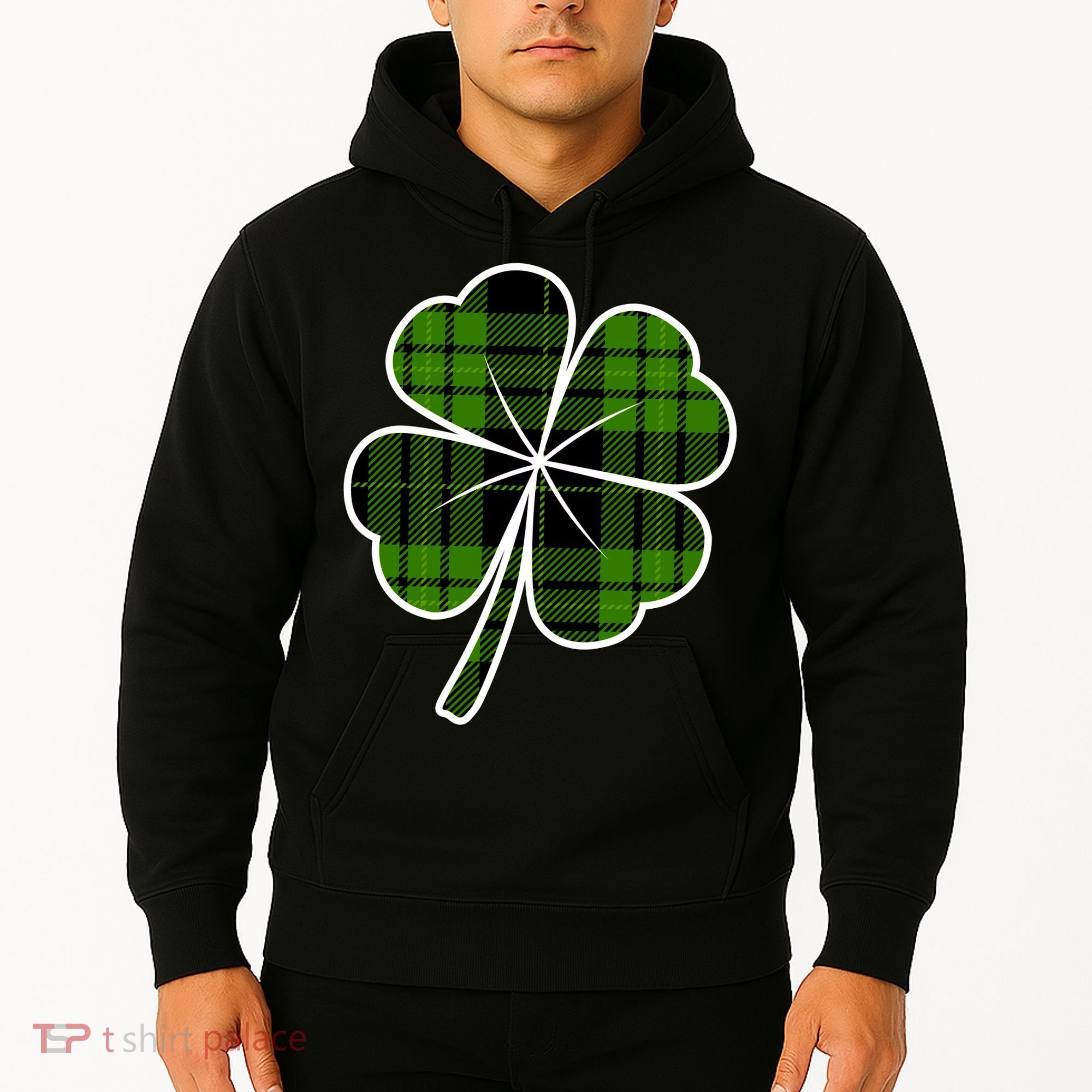 Four Leaf Clover Plaid Hoodie