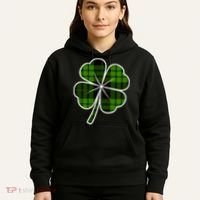 Four Leaf Clover Plaid Hoodie thumb 5