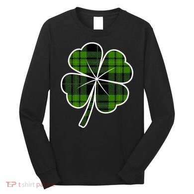 Four Leaf Clover Plaid Long Sleeve Shirt